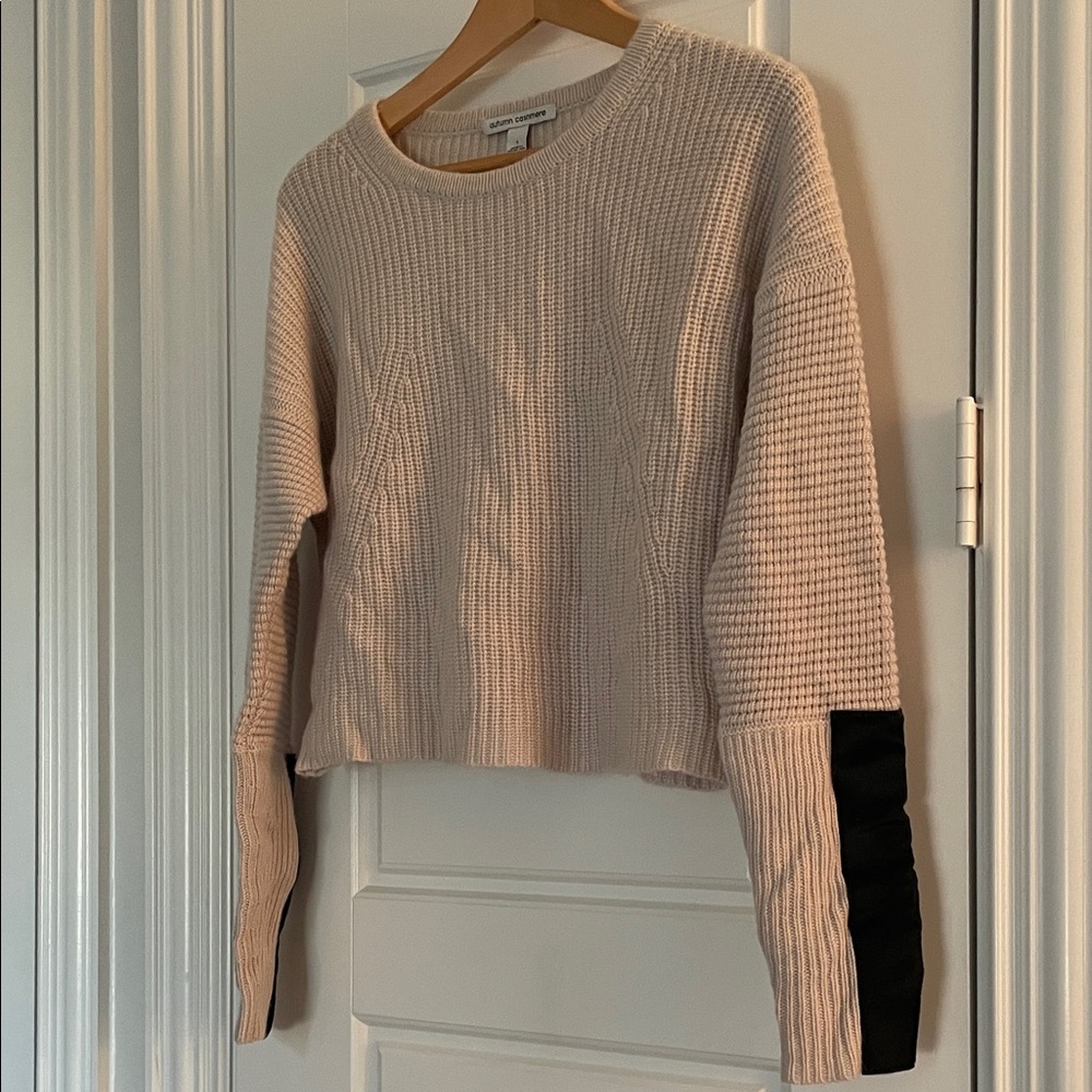 Autumn Cashmere Cream Knit Sweater